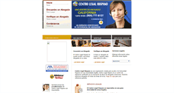 Desktop Screenshot of centrolegalhispano.com