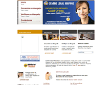 Tablet Screenshot of centrolegalhispano.com